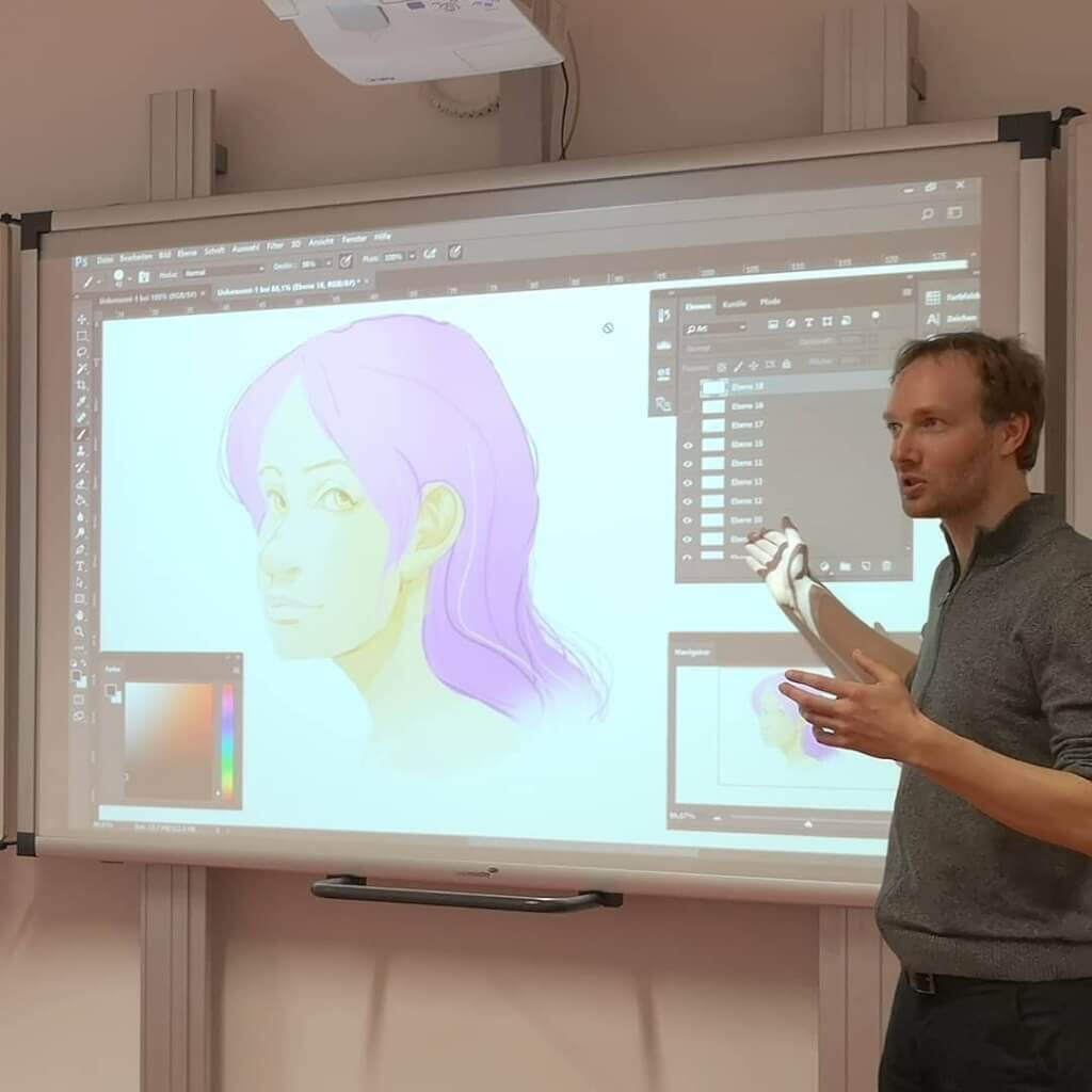 iPadデジタル講座：デジタルで描く似顔絵