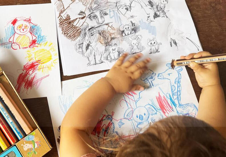 親子で楽しむ、動物スケッチ